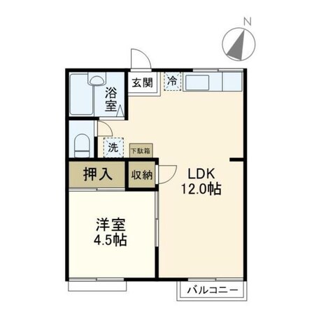 シャレー原宿C棟の物件間取画像